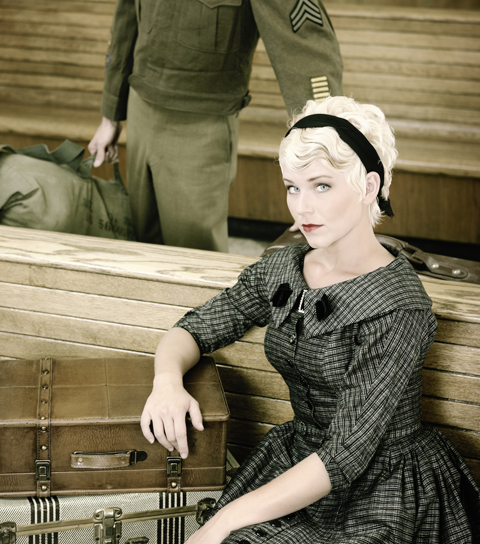 vintage fabric dress